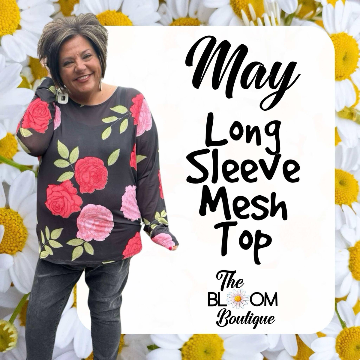 May Long sleeve mesh top