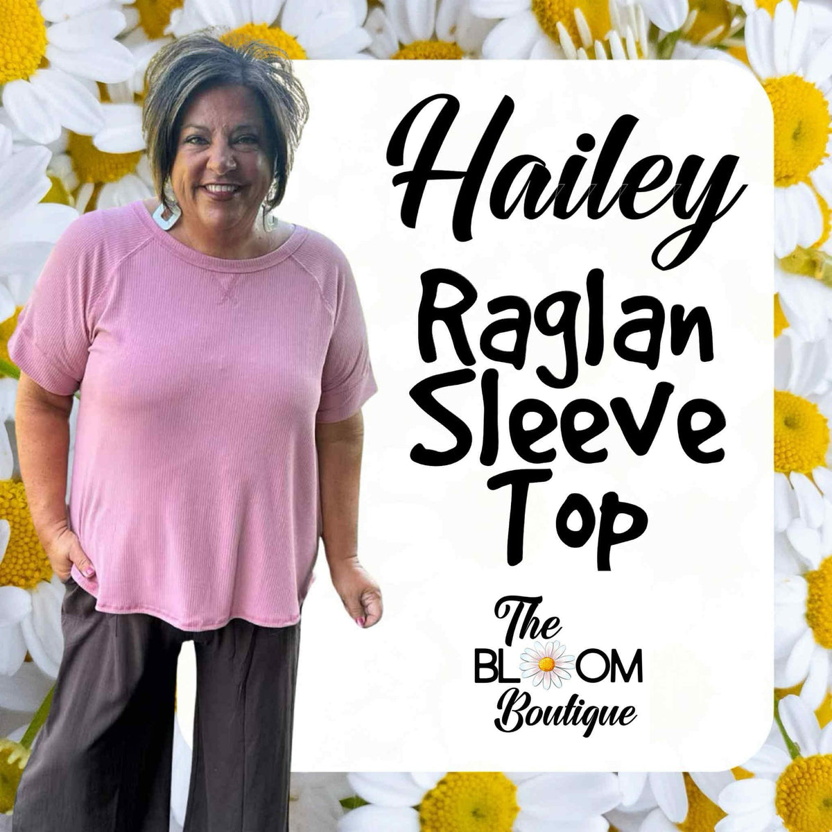 hailey raglan sleeve top
